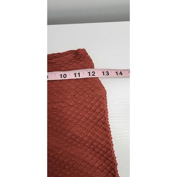 Booty By BraBants One Size Croco Leggings in Rust - Picture 3 of 6